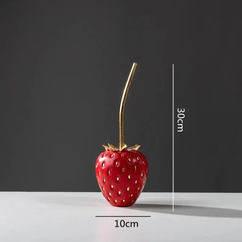Gold Strawberry Figurine