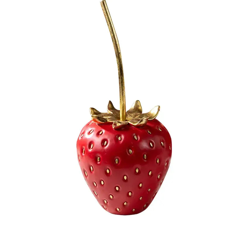 Gold Strawberry Figurine