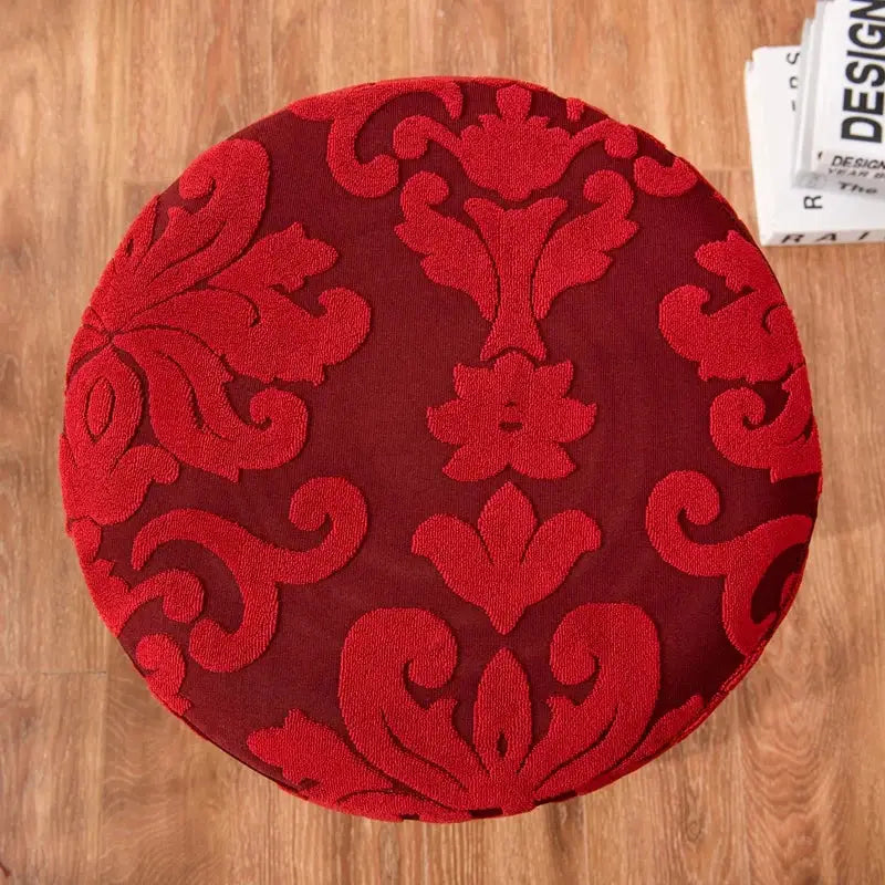 Red Jacquard Bar Cover