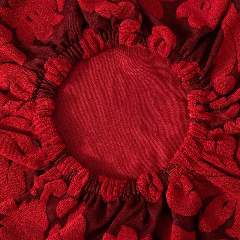 Red Jacquard Bar Cover
