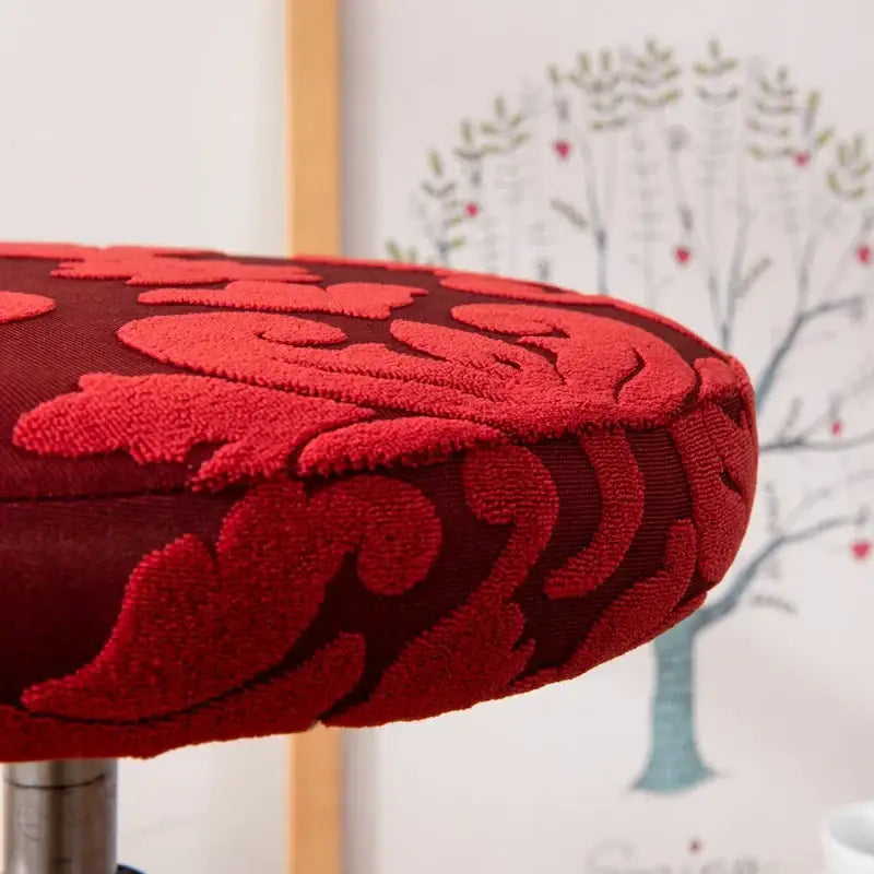 Red Jacquard Bar Cover