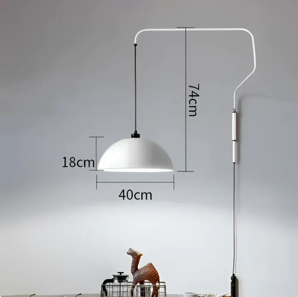 Red Enamel Pendant Light