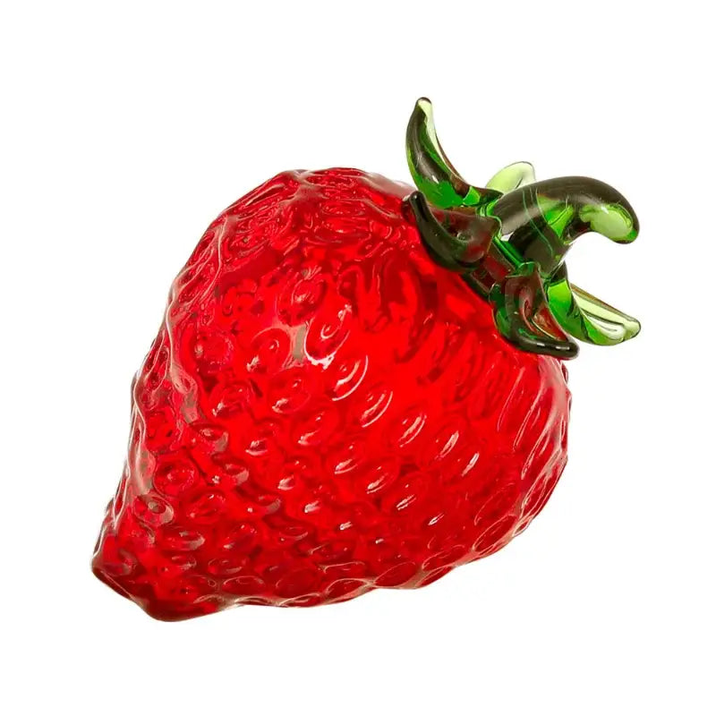 Red Crystal Strawberry Figurine