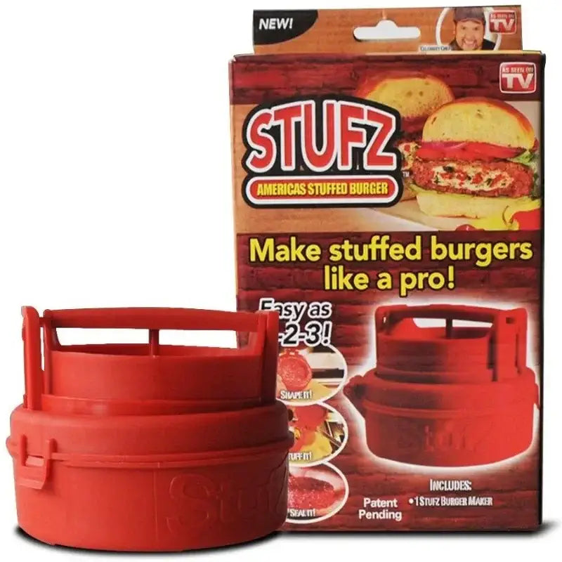 Red Plastic Burger Press
