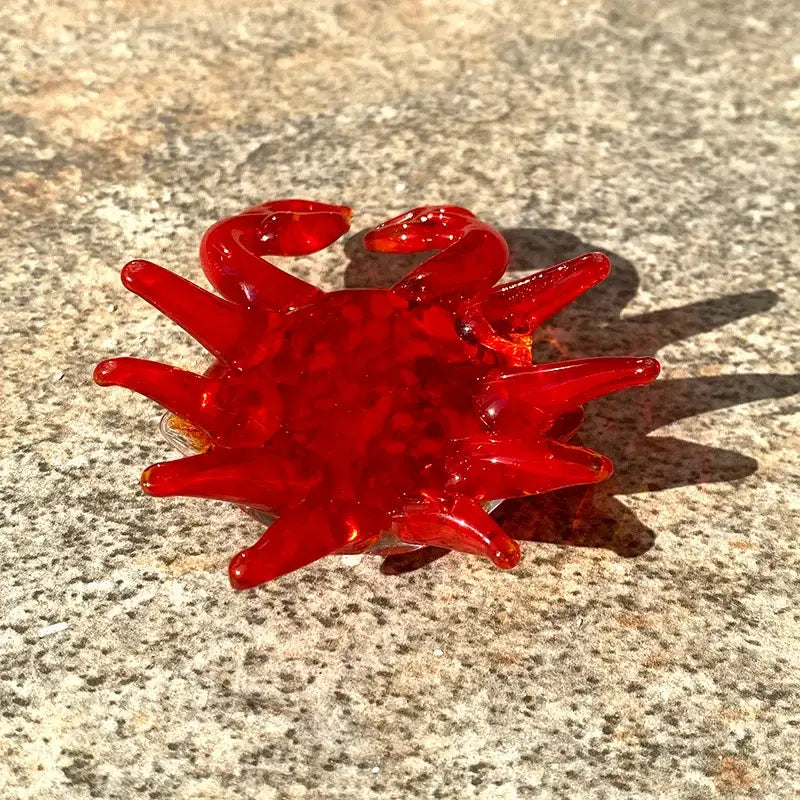 Red Speckled Crab Sculpture