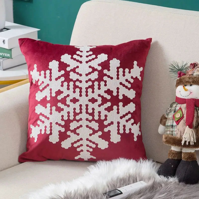 Red Velvet Christmas Pillow