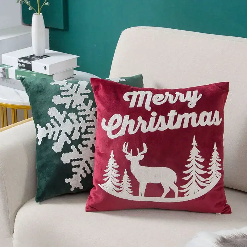 Red Velvet Christmas Pillow