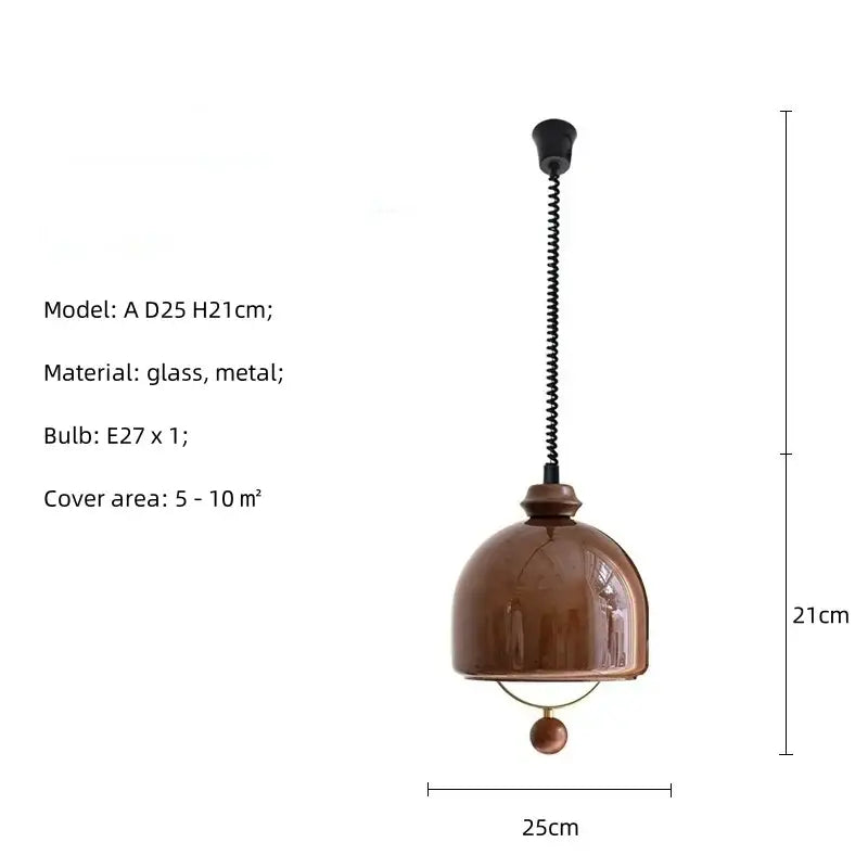 Amber Wood Pendant Light