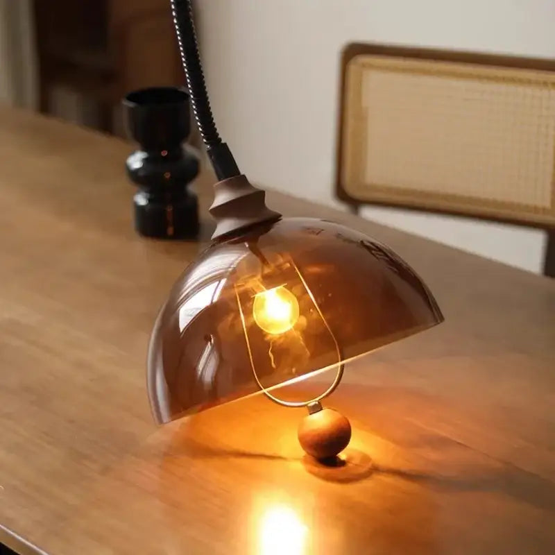 Amber Wood Pendant Light