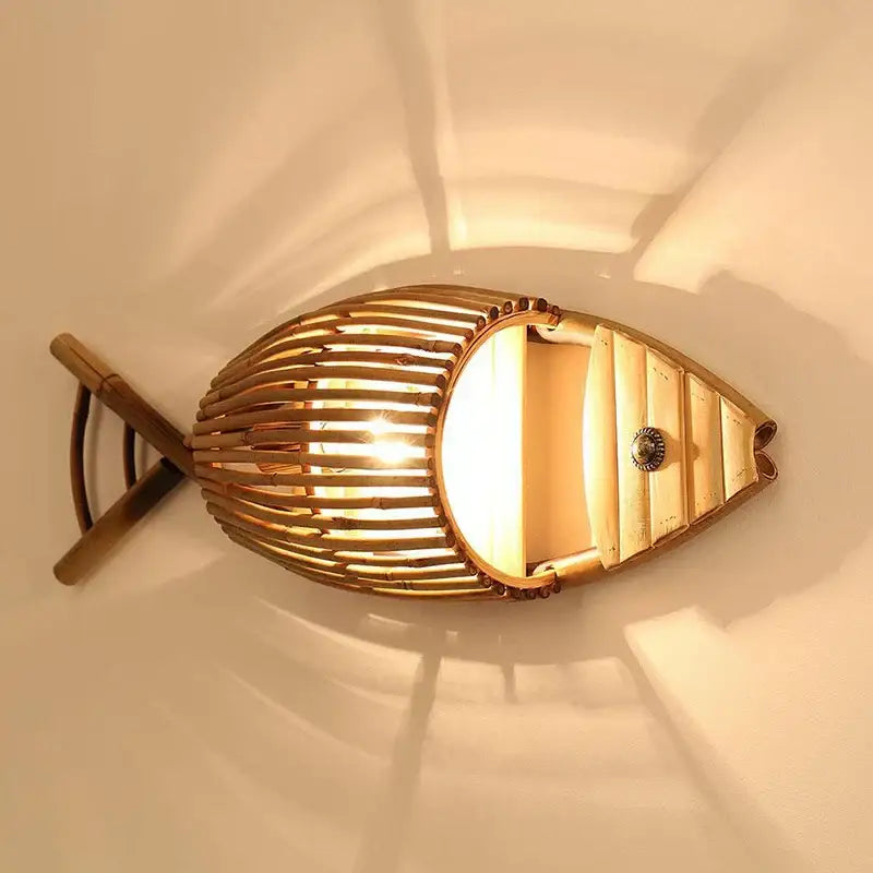 Bamboo Retro Wall Lamp