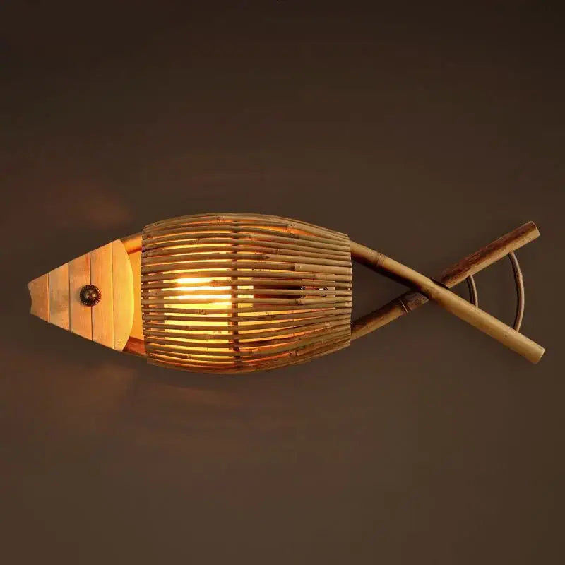 Bamboo Retro Wall Lamp