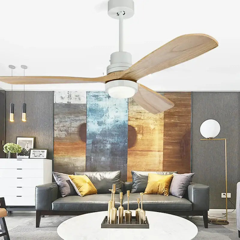 Black Wood Ceiling Fan Light
