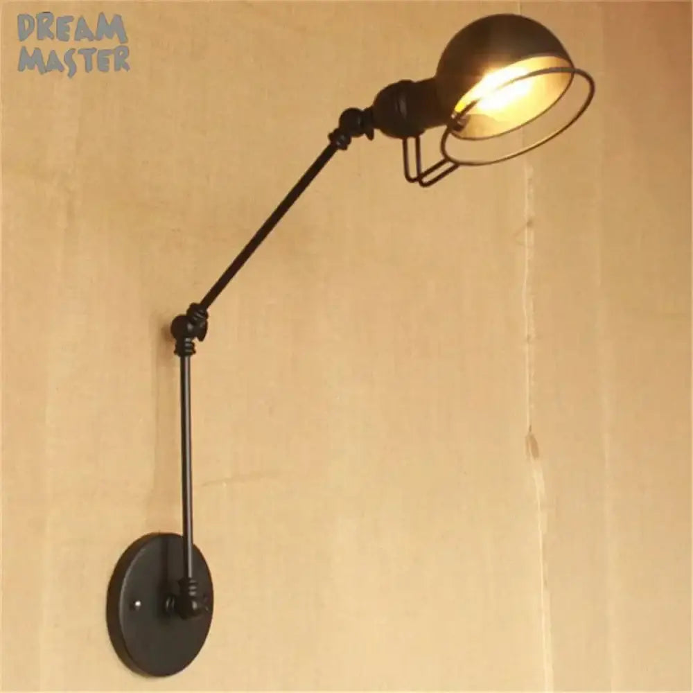 Matte Black Swing Sconce