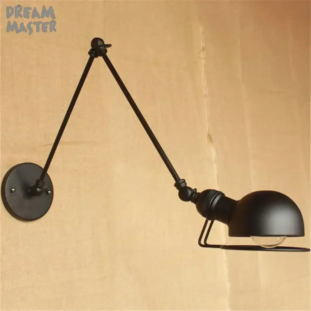 Matte Black Swing Sconce