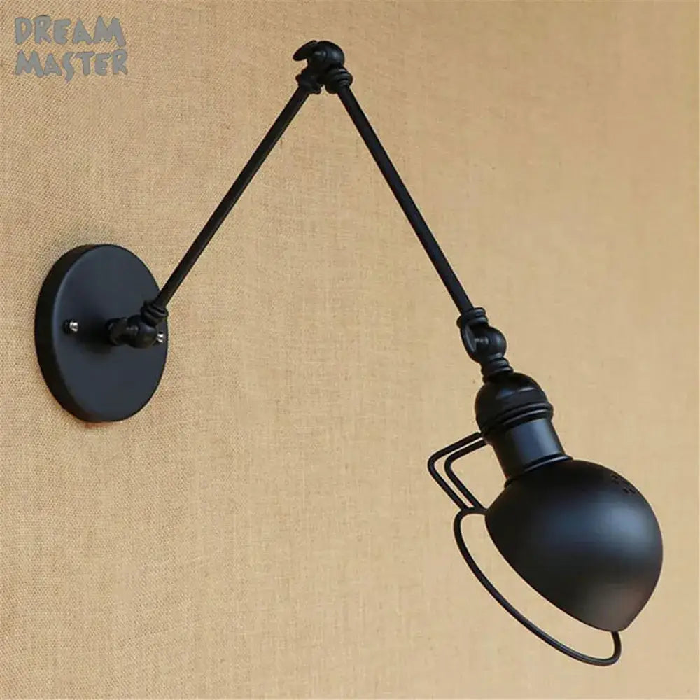 Matte Black Swing Sconce
