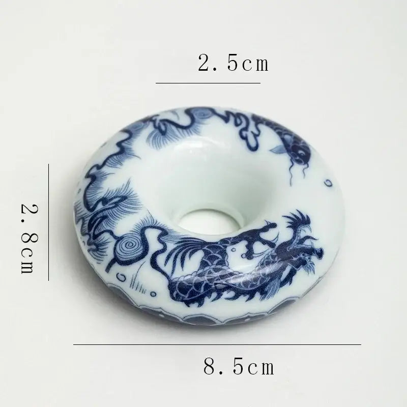 Blue Porcelain Teacup Set