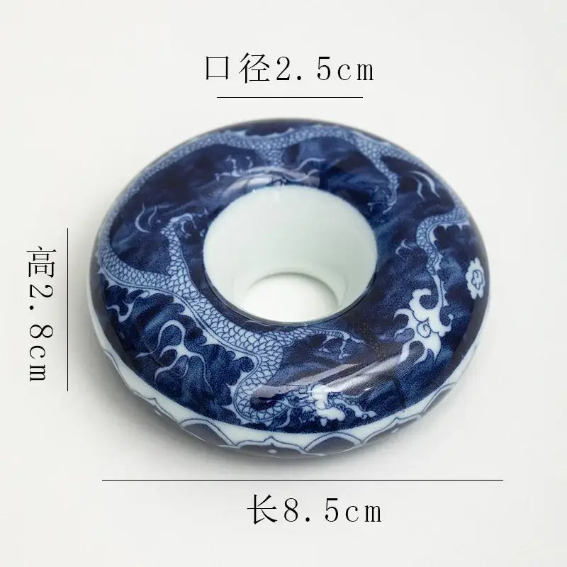 Blue Porcelain Teacup Set