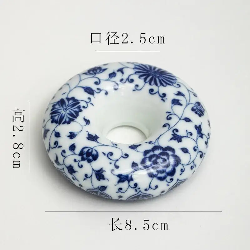Blue Porcelain Teacup Set