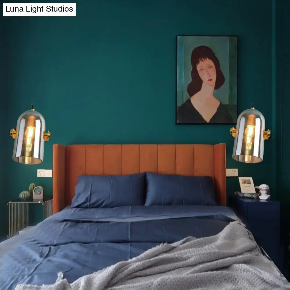 Brass Cloche Sconce Light