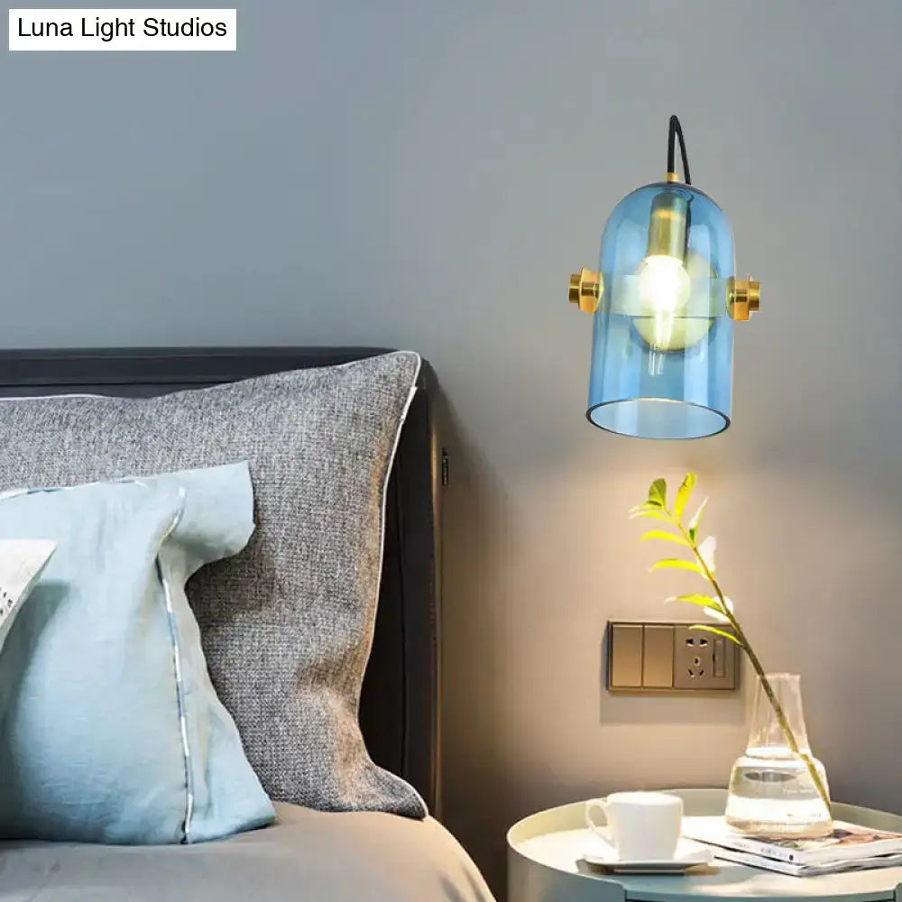 Brass Cloche Sconce Light