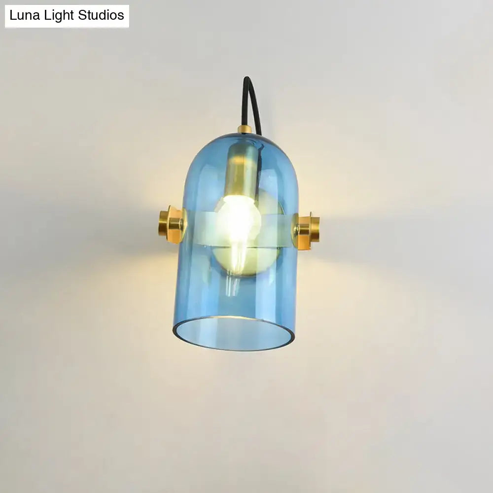 Brass Cloche Sconce Light