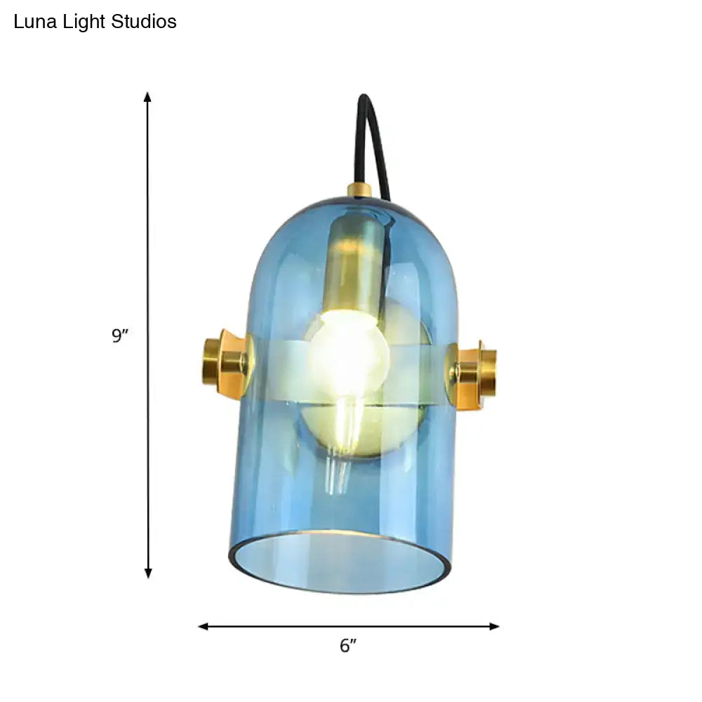 Brass Cloche Sconce Light