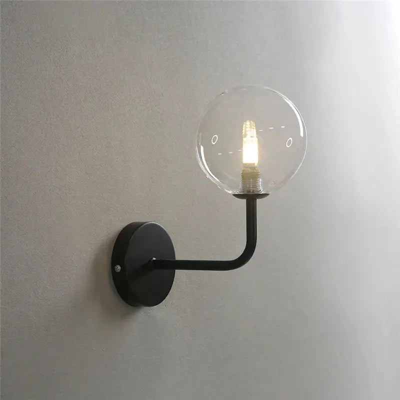 Brass Glass Ball Nordic Wall Lamp