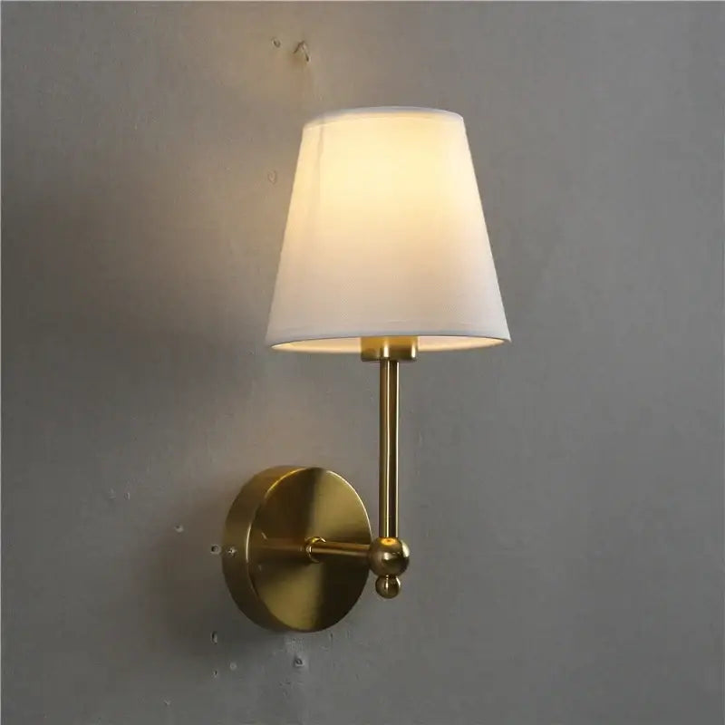 Brass White LED Wall Lamp
