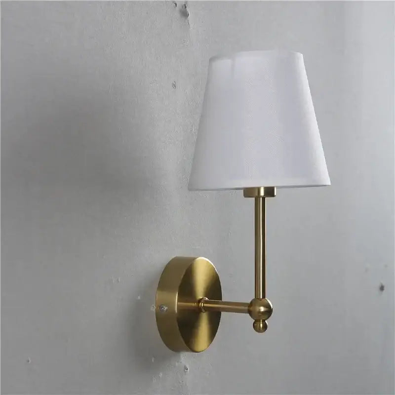Brass White LED Wall Lamp