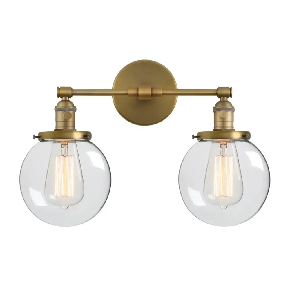 Chrome Glass Globe Sconce