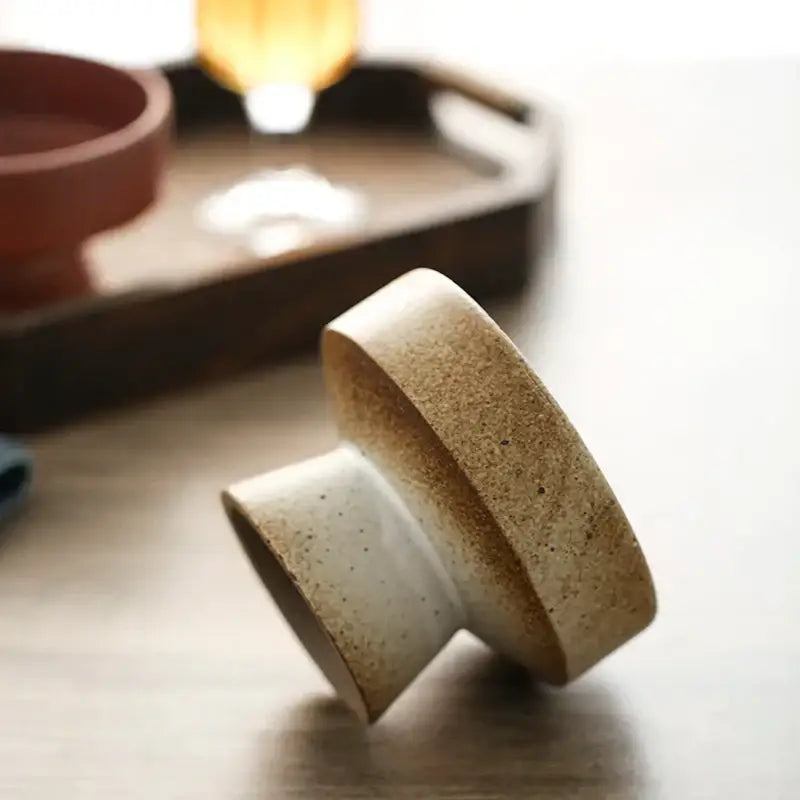 Speckled Ceramic Footed Bowl