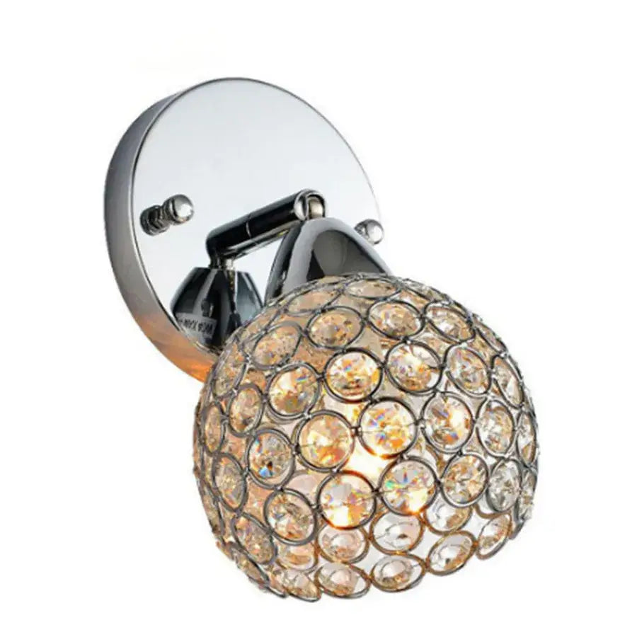Gold Chrome Crystal Sconce