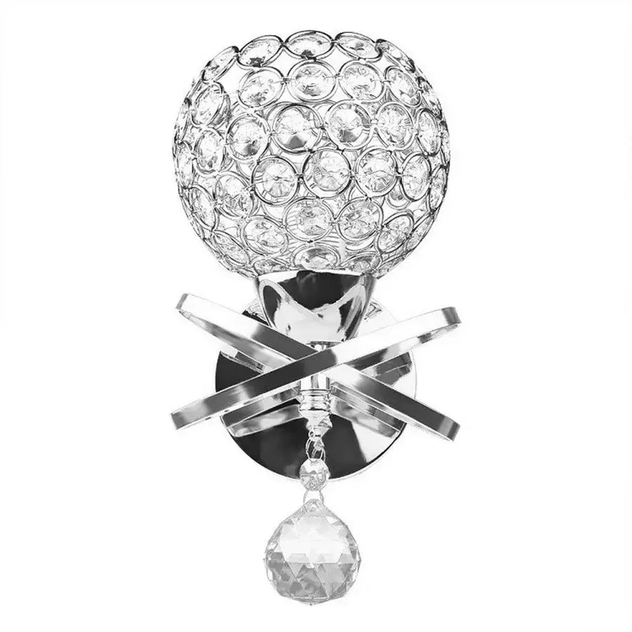 Gold Chrome Crystal Sconce