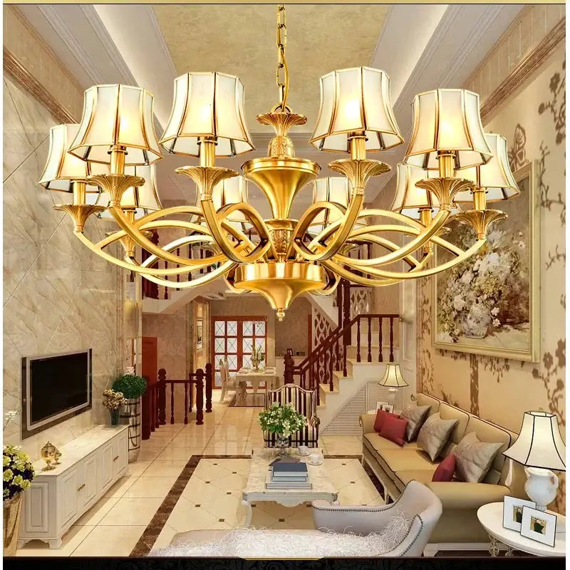 Copper Villa Chandelier