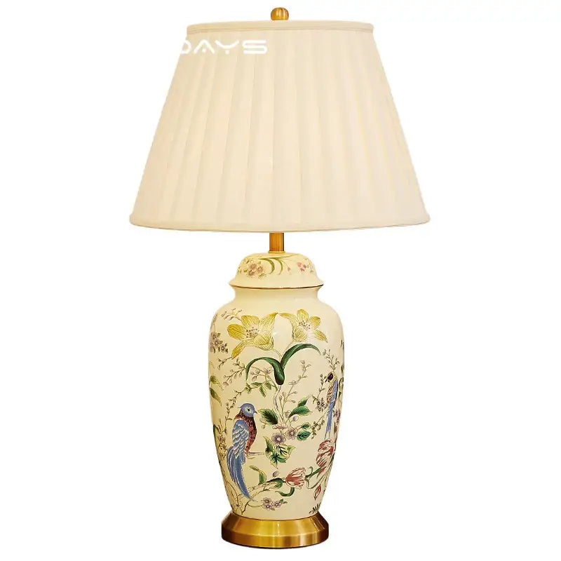 Yellow Ceramic Table Lamp