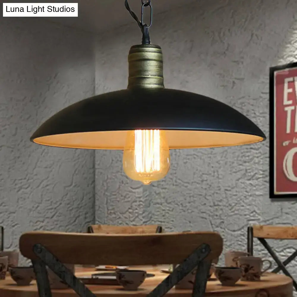 Black Brass Ceiling Light