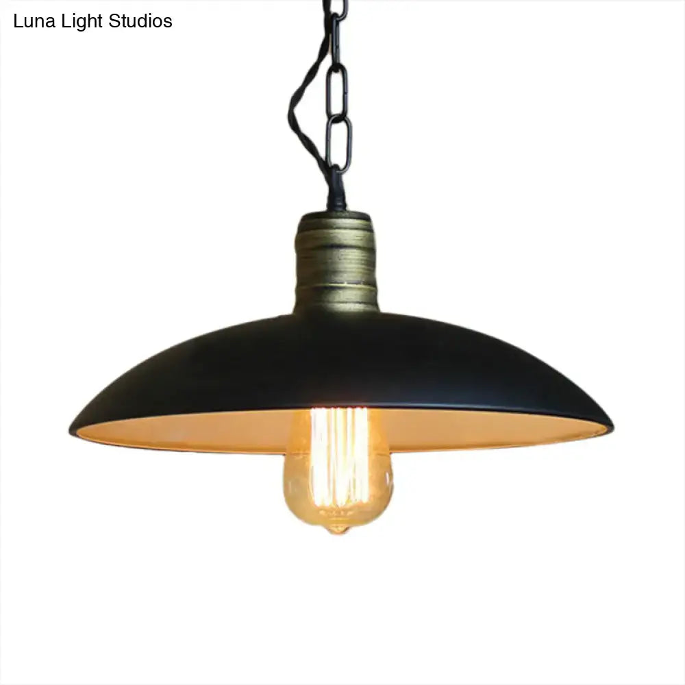 Black Brass Ceiling Light
