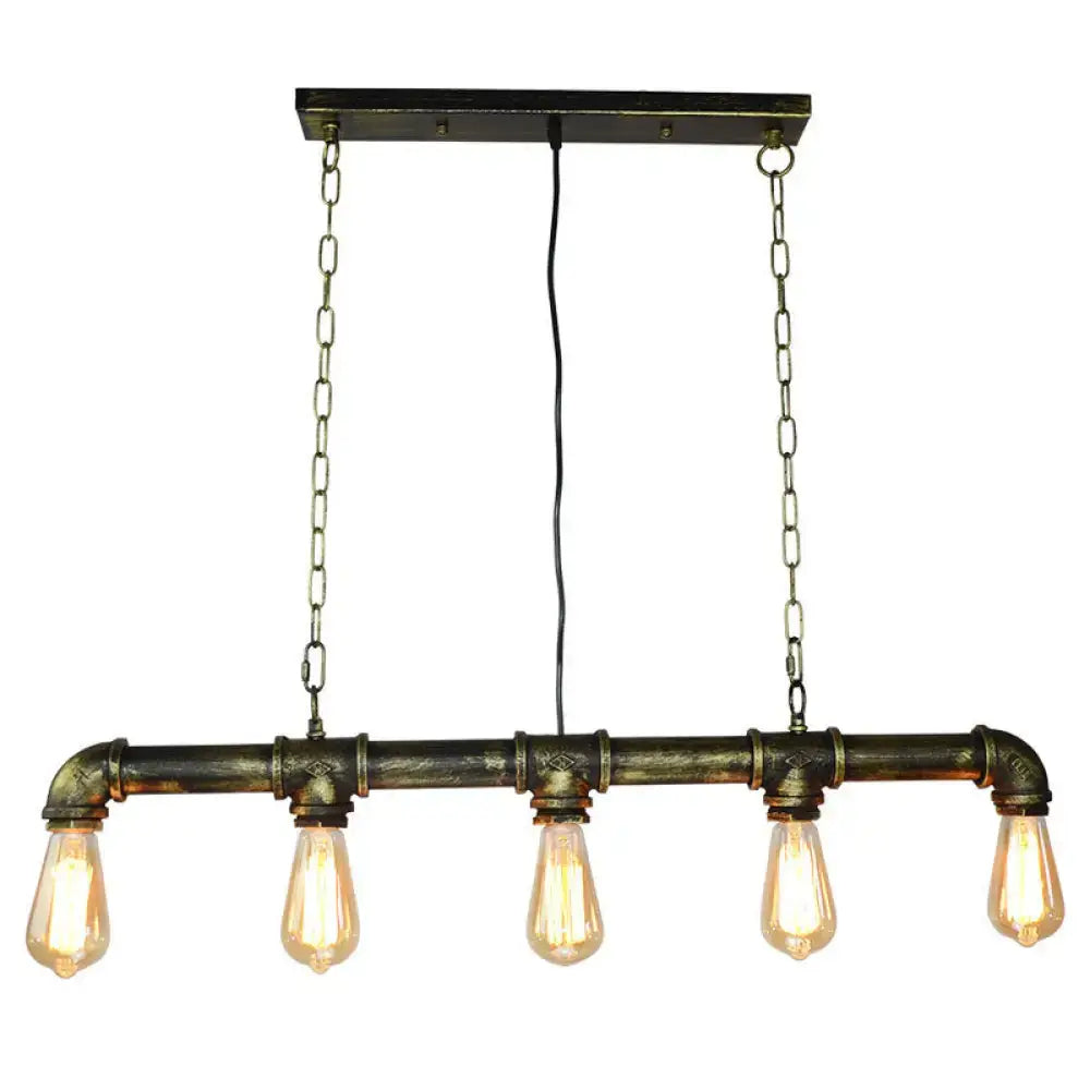 Black Industrial Island Light