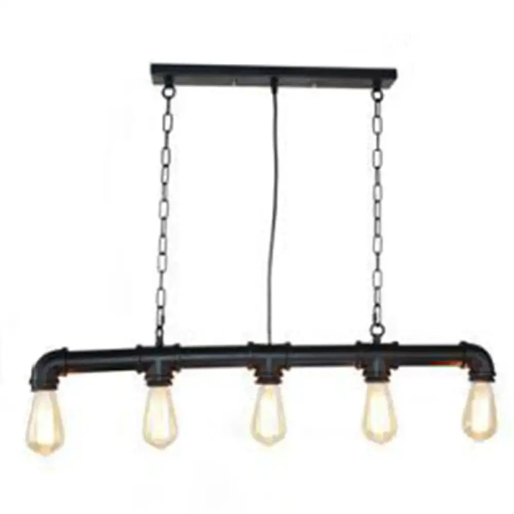 Black Industrial Island Light
