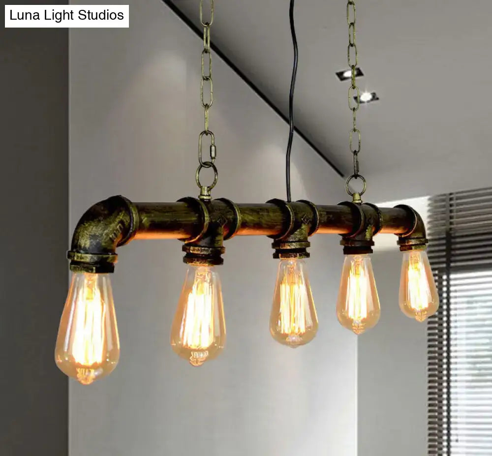 Black Industrial Island Light