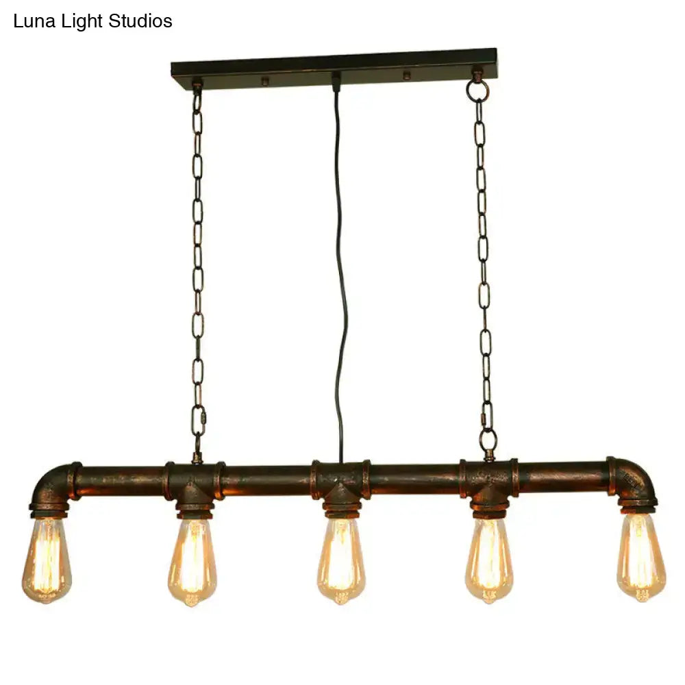 Black Industrial Island Light