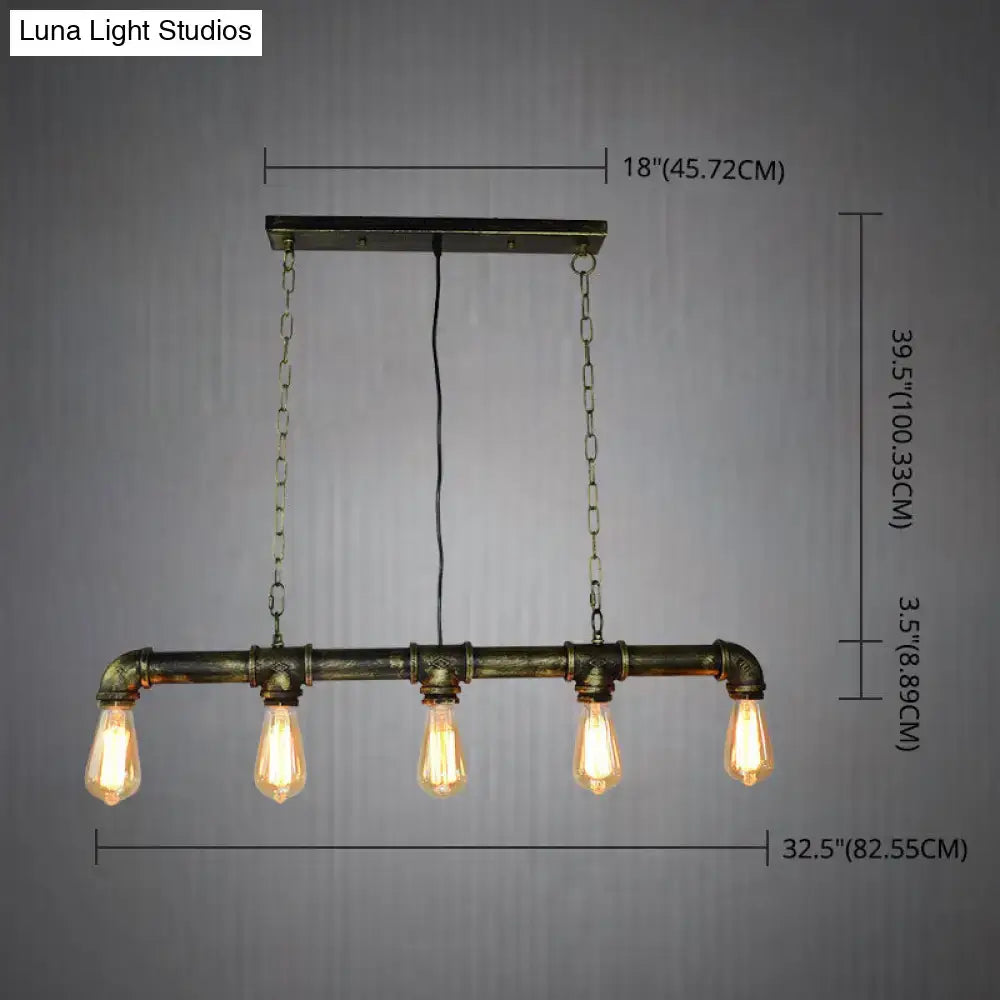 Black Industrial Island Light
