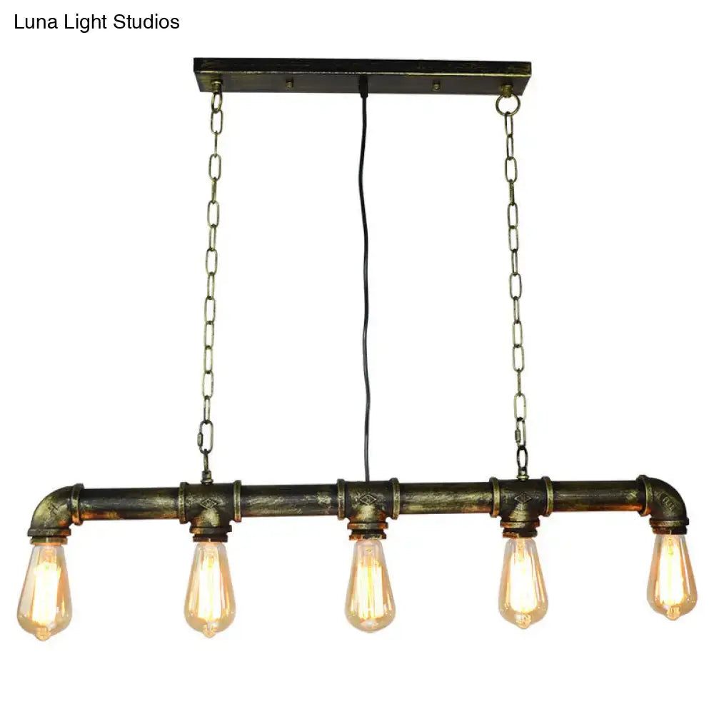 Black Industrial Island Light