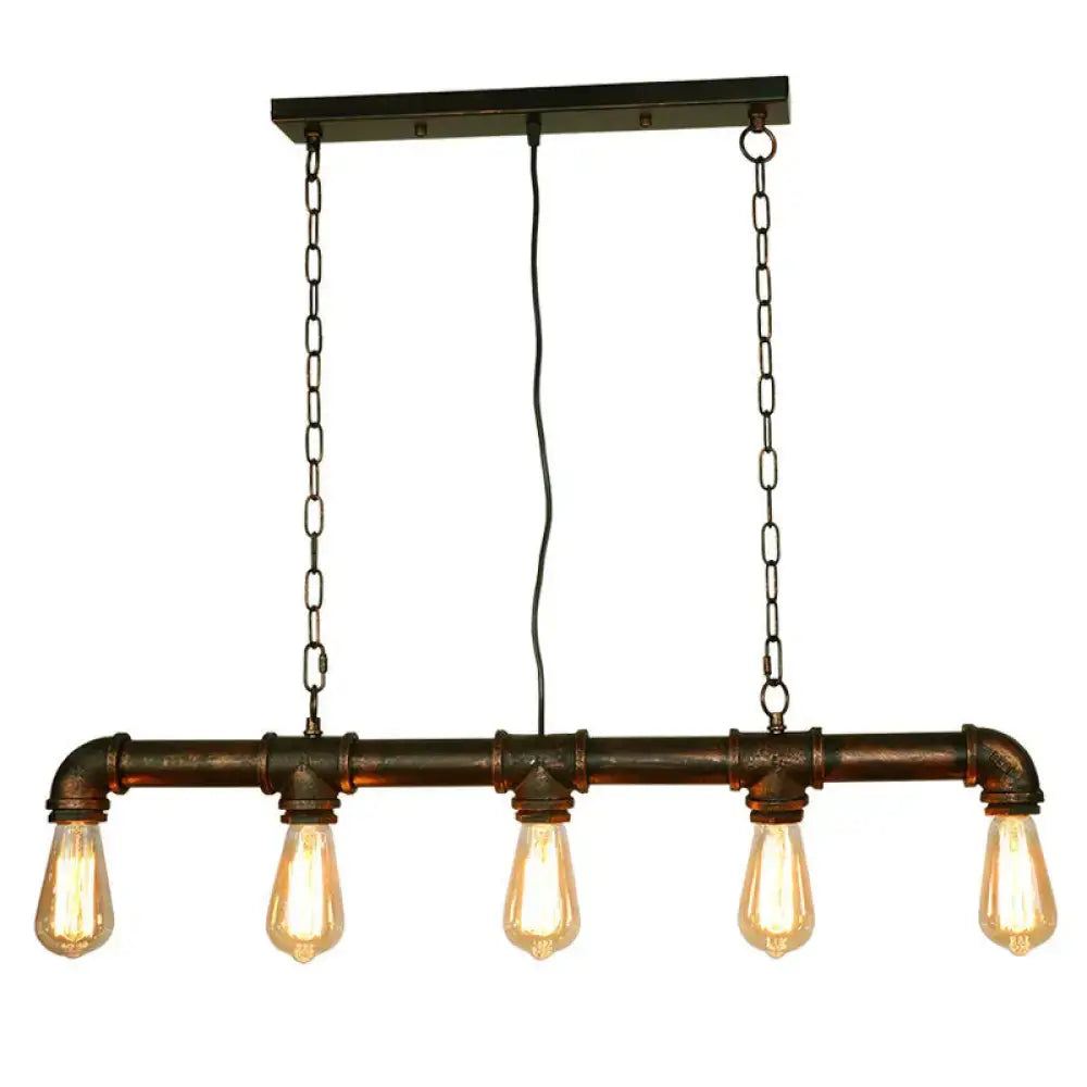 Black Industrial Island Light