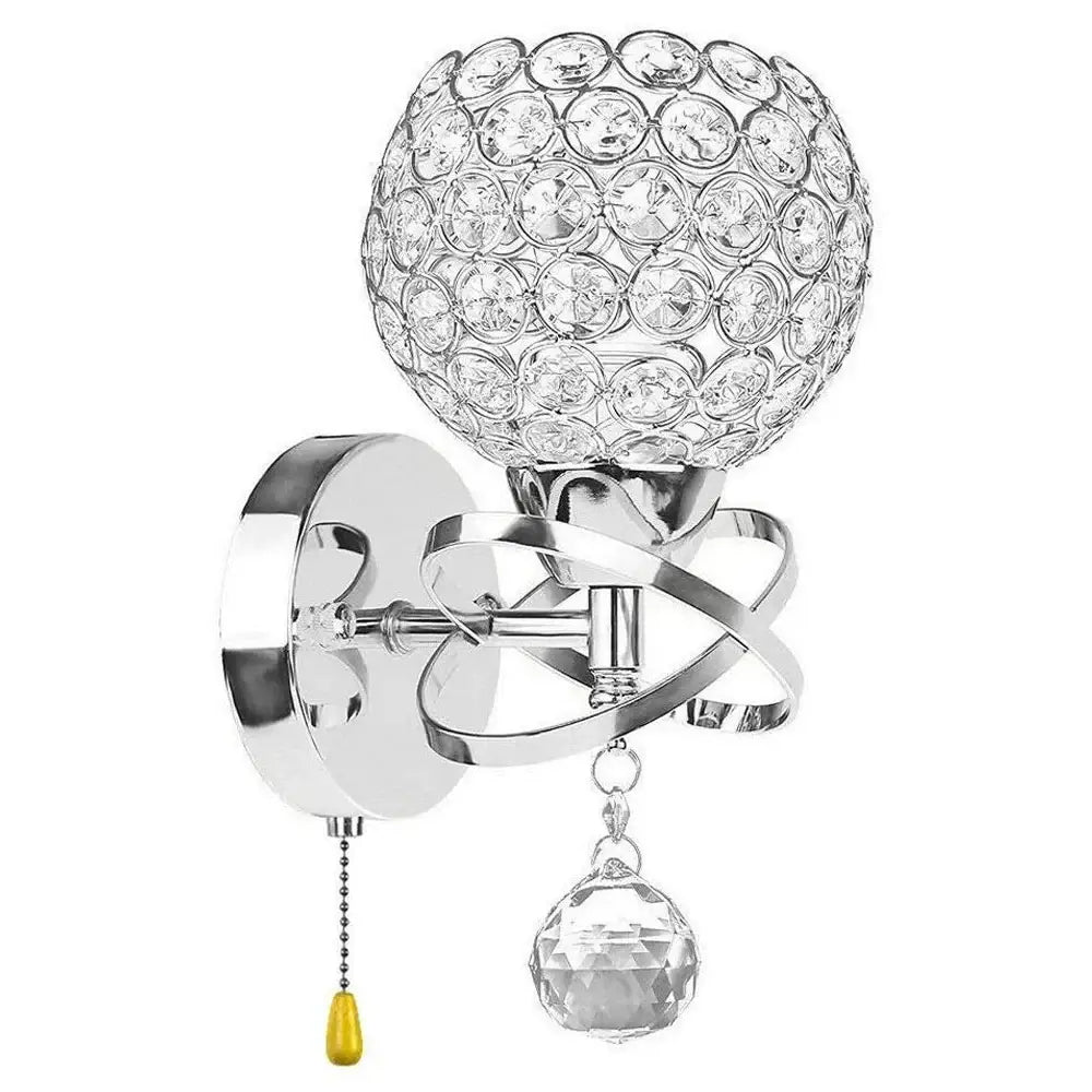 Silver Gold Crystal Sconce