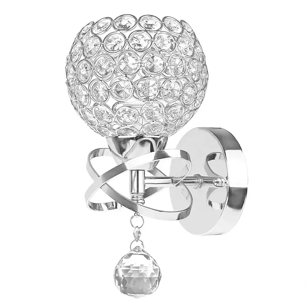 Silver Gold Crystal Sconce
