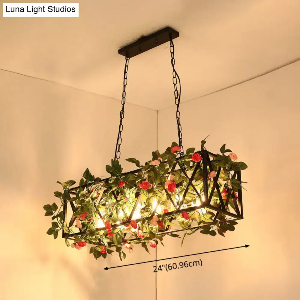 Black Rope Pendant Light