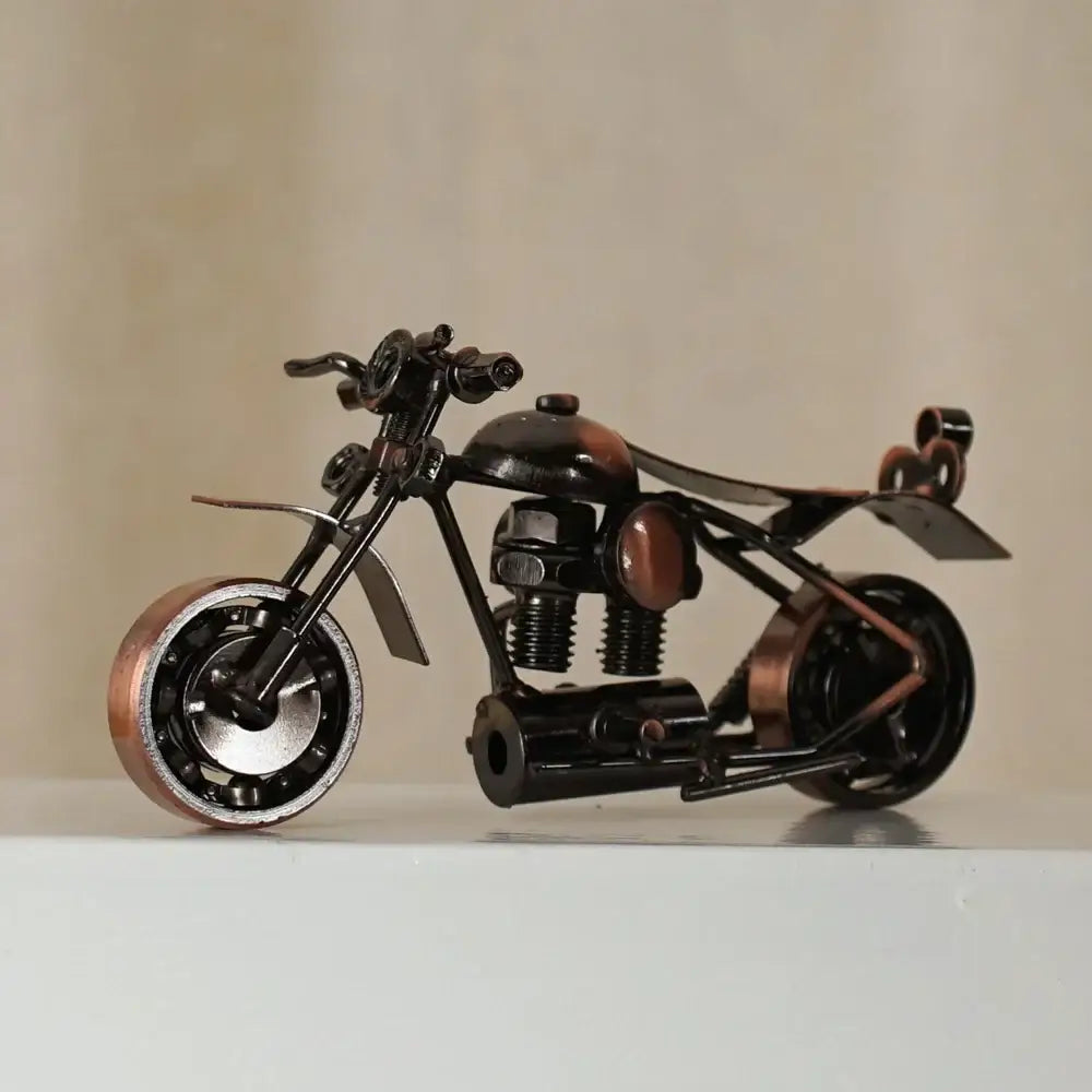 Metal Vintage Motorcycle Figurine