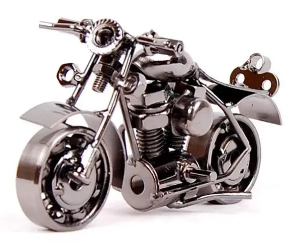Metal Vintage Motorcycle Figurine