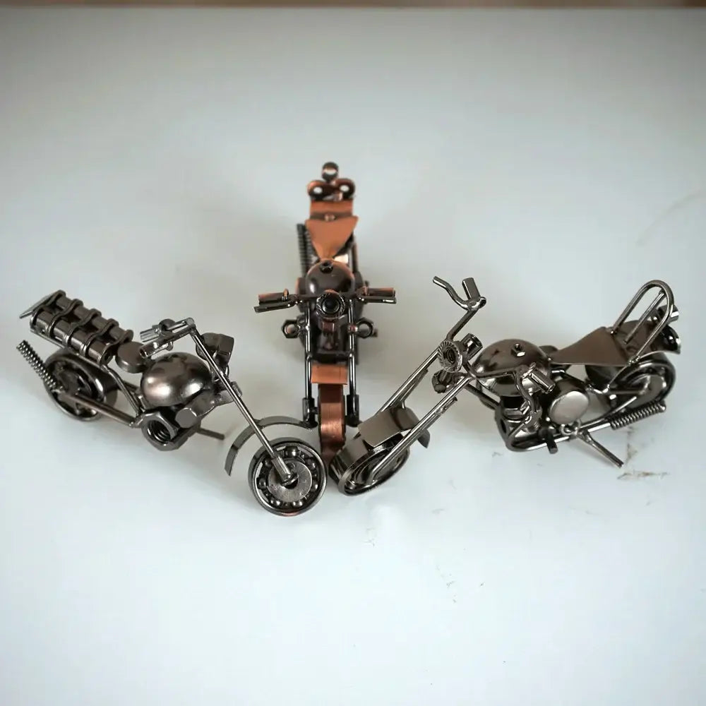 Metal Vintage Motorcycle Figurine